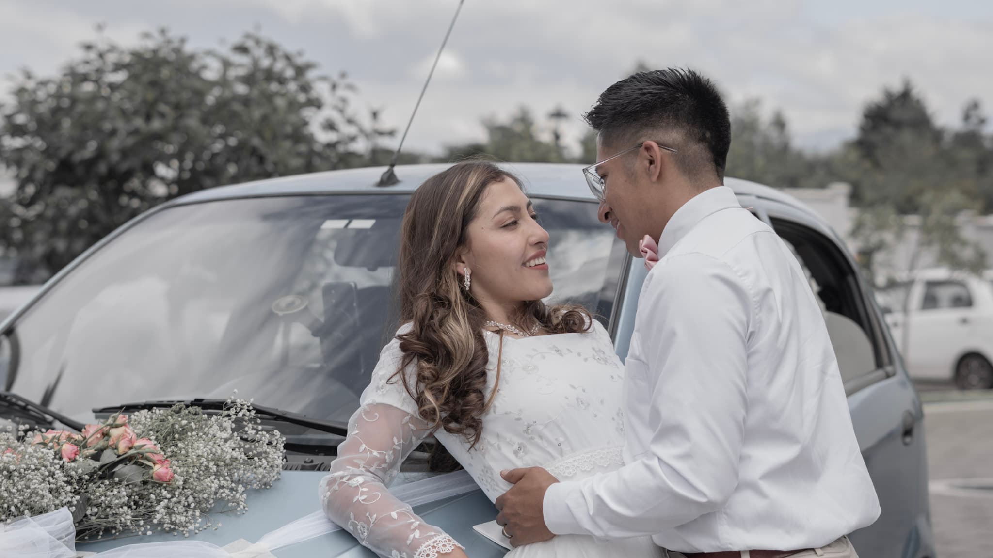 Pareja de novios en su boda en Quito